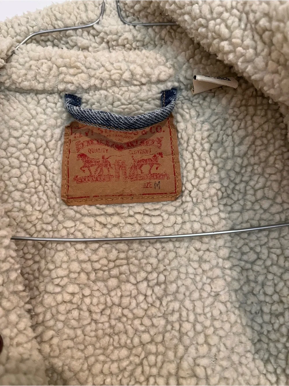 Levi's Unisex Blue Sherpa-Lined Denim Jacket